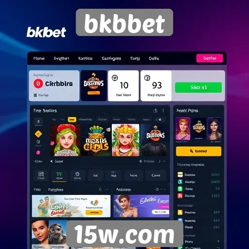 Interface do site bkbbet é amigável e intuitiva